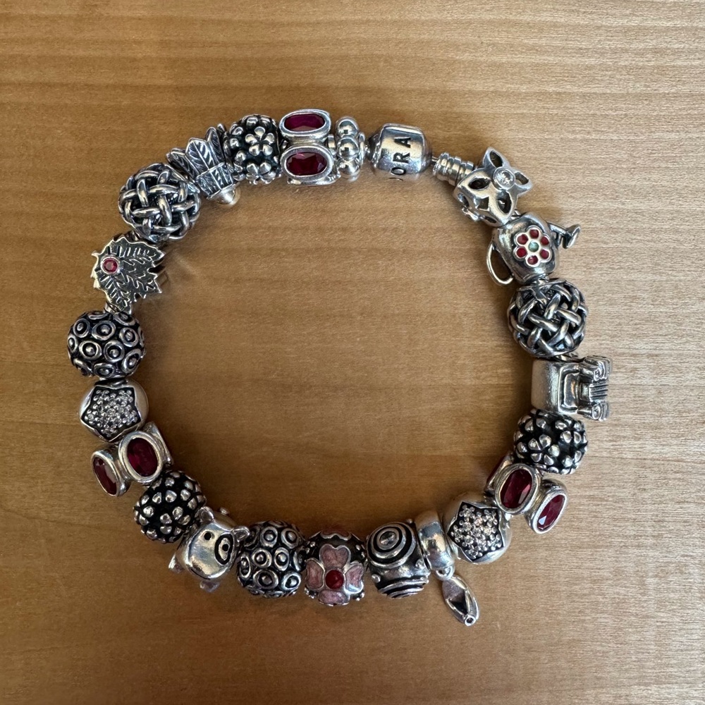 Pandora Curated Ruby Red Bracelet - image 2